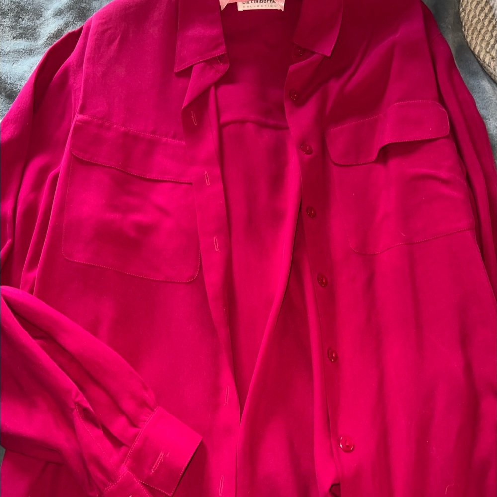 Liz Claiborne Pink Button Up
